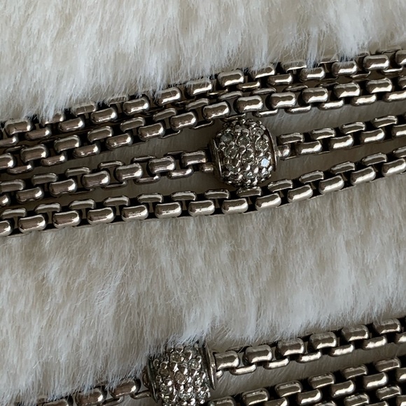 David Yurman layered Pave Diamond Necklace (ONLY) - Picture 3 of 8